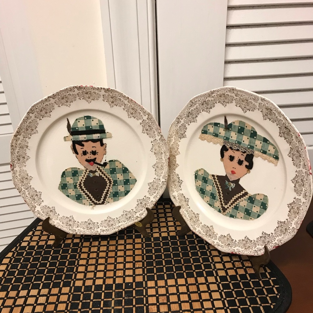 VTG Royal China 22K Gold Duane National Brotherhood of Operative Potters Plates